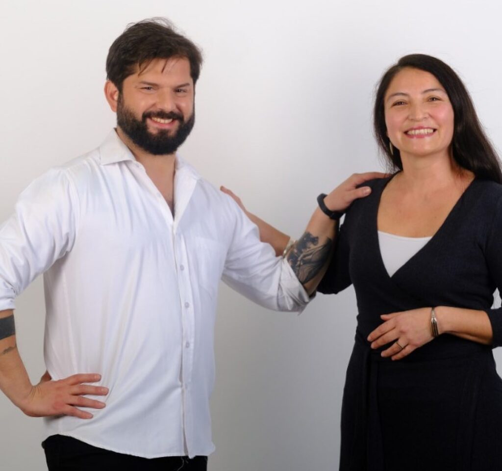 Boric y Mariela Nuñez Boric y Mariela Nuñez