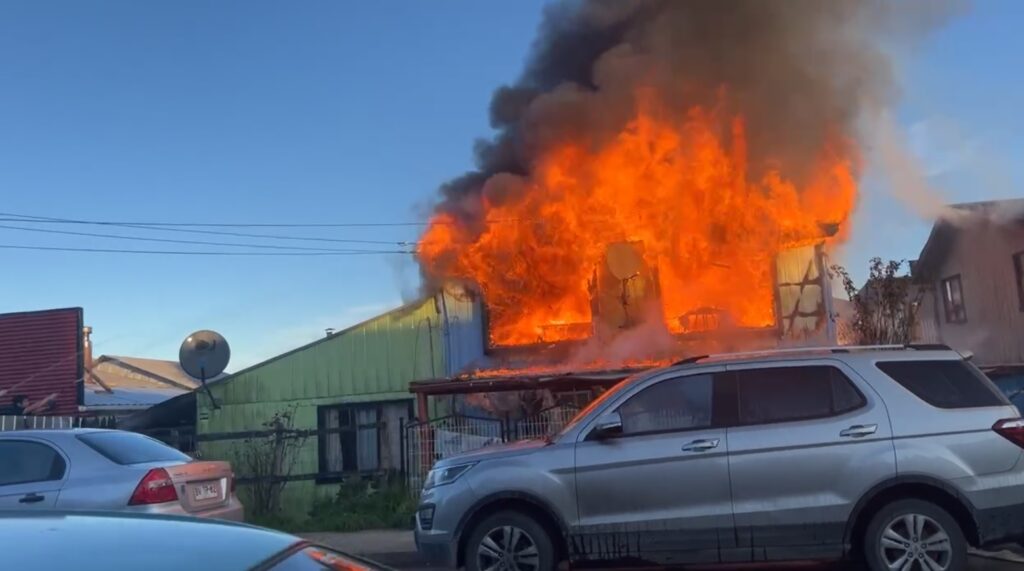 incendio en quellon 24 junio